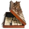 17" Magnetic Wooden Chess Set for Adults Kids, Chess Board Games with Magnetic Pieces & Extra Queens, Folding Portable Travel Large Unique Chess Sets for Tournament Professional Beginner
