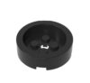 17 Piece Brick, Round 4x4 with Recessed Center and Hole, Black, Compatible with Lego Parts 68325