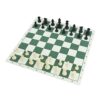 17" Portable Chess & Checkers Set, Travel Board Games for Kids and Adults, Folding Chess Game Sets with PU Mat Storage Bag