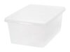 17 Qt. Plastic Storage Bin with Lid, Stackable Storage Container, Tote, Clear
