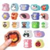 180 Pcs Animal Anxiety Sensory Stickers, Textured Calm Strips for Mental Health, Autism, Adhesive Tactile Sensory Decals for Stress Relief, Classroom & Office Haves for Adults & Teens