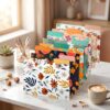 18 Pack Decorative File Folders, 1/3 Cut Tab Floral Colored Folders Letter Size 9 x 11.6 Inch, Assorted 9 Styles Filing Folder for Office School Business