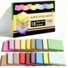 (18 Pads) Sticky Notes 3x3 inch, Self-Stick Note Pads, 18 Colorful Sticky Notes for School Supplies or Office Supplies