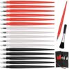 18 Pieces Scratch Art Tools, Scratching Drawing Color Pen Dual Tip / Scratch Paper Stick Stylus Tools Bag for Adults & Teens Art Paper Painting, Pen with Clean Brush Crafts Set