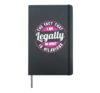18 years girl Joke funny saying 18th girl birthday Hardcover Journal, Black