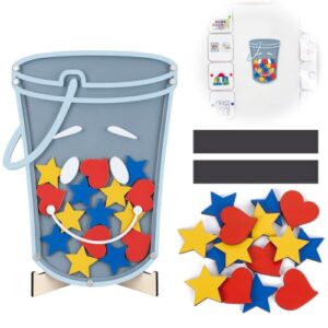19 Pcs Magnetic Reward Bucket Filler Classroom Behavior Management Tools Filled the Bucket Back to School Positive Behavior Reward Jars Teacher Essentials Preschool Elementary Classroom Must Haves