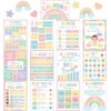 19 PCS Pastel Calming Corner Classroom Posters Calm Down Corner Emotion Posters Feeling Management Educational Mental Health Poster Back to School Wall Art Decor for School Office Teacher Supplies