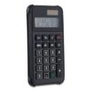 1InTheOffice 10 Digit Pocket Calculator, Dual Powered Handheld (Solar and Battery), Black, 1 Pack