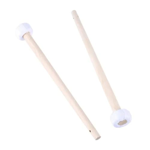 1 Pair Percussion Drum Mallets, Band Drum Mallet Drumsticks for Percussion Instrument Practice, Rhythm Pattern Work, Rehearsal Setup, Performance Preparation, and Replacement Drum Tools