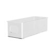 1PC Clear Stackable Plastic Fridge Organizer Bin With Handles Storage Rack