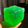 1PC Non-Rebound Cheese Squishy Toy, Soft Transparent Jelly Squeeze Stress Relief Toy, Stretchy Fidget Sensory Hand Toy for Adults