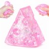 1Pcs Novelty Pink Squishy Cheese Stress Ball for Adults Cheese Squishy Ball