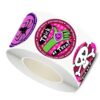 1 Roll Self-Adhesive Stickers Halloween Stickers Water Bottles Round Spiders Skeleton