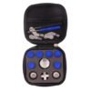 1 Set Game Controller Gaming Accessories Kit Metal Different Analog Joystick Base with EVA Storage Case for OneElite Handle Replacement Buttons