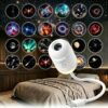 2-in-1 Galaxy Projector Night Light,USB Portable Starry Sky Night Light Projector for Bedroom,Adjustable Brightness 360° Rotating Design,Mini LED Nightlight Wall Lamp for Adults and Kids