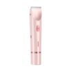 2-in-1 pink double-head bikini trimmer, women's electric shaver, suitable for both wet and dry use, body hair remover, applicable to bikini area, underarm, legs, arms, and face, facial hair removal