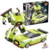 2-in-1 Transforming Sports Car & Mech Building Block Toy 384PCS Boys Age 6+