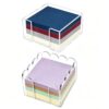 2-Pack Acrylic Sticky Note Holder Set, Scalloped & Straight Edge Design, 3x3 Inch Clear Notepad Dispenser, Cute Desk Organizer for Office Supplies, Home & Dorm Desk Decor