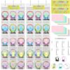 [2-Pack] Classroom Headphone Storage Organizer - 30 Pockets Over The Door Hanging Chart | Durable Headset Holder for Teachers | Clear PVC Pockets | School Supplies & Cell Phone/Calculator Storage