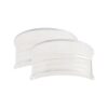 2-Pack Clear Wall-Mounted Shower Caddy, Plastic Bathroom Organizer for Shampoo, Soap, and Razors, Compact Storage Rack