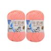 2-Pack Milk Cotton Yarn– Soft Knitting Thread Clothes & Accessories (Type 3)