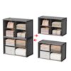 2-Pack Stackable Closet Organizer, 8-Cube Metal Frame Fabric Storage Shelf