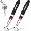 2-Pack Telescoping Magnetic Pickup Tool, 40 lb Pull Force, 30-Inch Extendable Magnetic Grabber Stick with Non-Slip Handle for Automotive Repair, Garage and Retrieving Screws, Nuts, Bolts and Nails