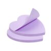 2-Piece Set of Blank Heart Sticky Notes, Cowhide Paper, Self-Adhesive, 100 Sheets per Pack
