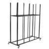 2-Tier Heavy Duty Rolling Cardboard Boxes Cart with Caster Wheels