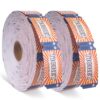 2000Pcs Carnival Tickets Single Roll Raffle Tickets for Events, Classroom or School Carnivals, Family Games, Door Prizes