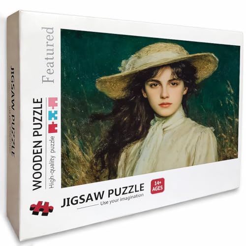 2000 Pieces Jigsaw Puzzle for Adults Cute, Woman Wooden Puzzles with Box, Letter on Back, Challenging Funny Games Crafts for Adults Kits, Fun Games for the Whole, (39x28in), 7-8867