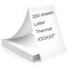 200 pages, BPS BPA free, thermal printer paper 8.5 x 11, letter, folded, continuous. For printer with APP SharpFox, Peripage, MarkLife, D810 A80 A81 A40... of POLONO iooioo aixiqee GUTHERREN...