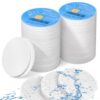 200 PCS Compressed Facial Sponges,White Cellulose 100% Natural Cosmetic Spa Sponges for Facial Cleansing, Exfoliating Mask, Makeup Removal