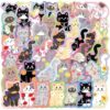 200pcs Funny Cat Stickers for Teens Adults,Water Bottles Sticker Gifts Games Activity Party Favors Supplies for Boys and Girls,Waterproof Cool Accesory for Laptop,Scrapbooking Decals