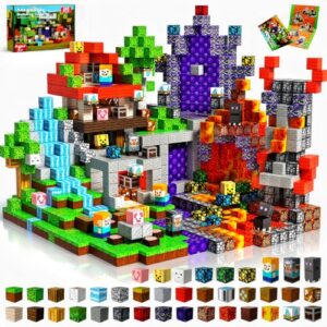 200PCS Magnetic Blocks - Magnetic Building Blocks Cubes for Kids Ages 4 5 6 7 8, Magnet Toys, STEM Learning Sensory Toys, Stacking Magnets, Birthday Gifts for Boys & Girls Ages 3+