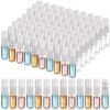 200 Pcs Mini Glass Spray Bottles, 3 ml Transparent Perfume Sample Bottles with Secure Spray Nozzle and Leak-Proof Design, Travel Size Spray Bottles for Fragrance, Essential Oils, Facial Mist and More