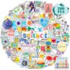 200PCS Science Stickers, Chemistry Biology Physics Lab Decals
