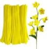 200pcs Yellow Pipe Cleaners Bulk Chenille Stems Thick pipecleaners Craft Supplies for DIY Flower Art Craft Creative Projects