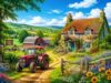 200 Piece Puzzles - Country Manor - Fun Family 200 Piece Jigsaw Puzzle, 10 X 14 Inch, Recyclable Wooden Puzzle Pieces, Favorite Room Decor Or Gifts