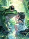 200 Piece Wooden Puzzles - Forest Frog & Girl - Jigsaw Puzzles for Adults, Each Piece is Unique, Perfect Family Leisure Gift & Gifts - Puzzles Collectibles