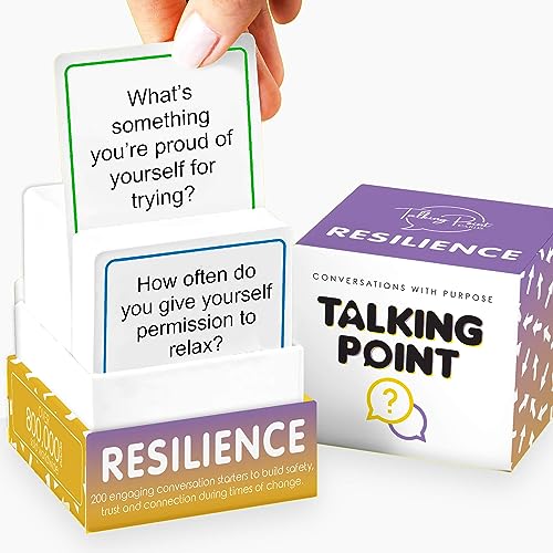 200 Resilience Conversation Cards - Therapy & Mental Health Cards for Families & Teens - Build Trust & Connection Through Grief, Divorce & Transitions - Counselor Icebreaker Game