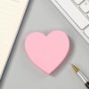 200 Sheets Heart Sticky Notes Set: Self-Adhesive, Blank, Ideal for Office and School