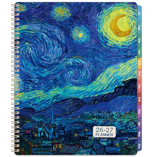 2026-2027 Planner - 9" x 11" Weekly and Monthly Academic Planner 2026-2027 from JUL. 2026 to JUN. 2027, 26-27 Academic Planner with Monthly Tabs, Twin-Wire Binding, Inner Pocket