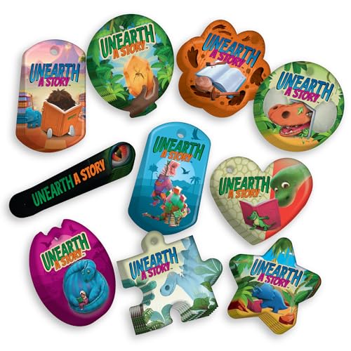 2026 Collaborative Summer Library Program (CSLP) “Unearth a Story” Brag Tags Increase Child Reading Participation & Skills Value Pack: (100 Tags)