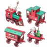 2026 DIY Christmas Wooden Train Set 3D Assembly Christmas Train Puzzle Kit