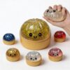 2026 Glitter Dumpling Squishy Mystery Box, Slow Rising Glitter Squishy Dumpling Toy, Anxiety Relief Fidget, Dumplings SquishyToys for Holiday & Birthday Gifts (Glitter Pink) (Glitter Yellow)