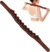 2026 Guasha Massage Stick Tools, 31 Beads Back Massage Roller Stick, Gua Sha Roller for Body Sculpting, Thighs Stomach Back, Kneading Tool, Full Body Massage Stick (Brown)