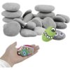 2026 New 30 River Rocks for Painting 1.2-3.5 inch,Natural Stones,Smooth & Flat for Crafts,Kindness & Garden Art Rock Painting kit