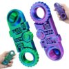 2026 New 3D Printed Fidget Ring Toys, 5-in-1 3D Printed Gear Ball Stress Sensory Toy, Mindful Meditation Gear Toys for Stress and Anxiety Relief, Back to School Supplies for Easter Basket Stuffers