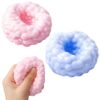 2026 New Fidget Squishy Balls, Crunchy Noisy Squishy Stress Balls (2pcs Pink+Blue), Ice Skin Sensory Toy for Anxiety Relief, for Colleagues, Family & Friends